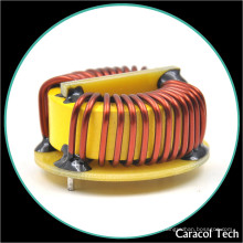 Choque toroidal de alta corriente Inductor de bobina de cobre con base para placa de circuito